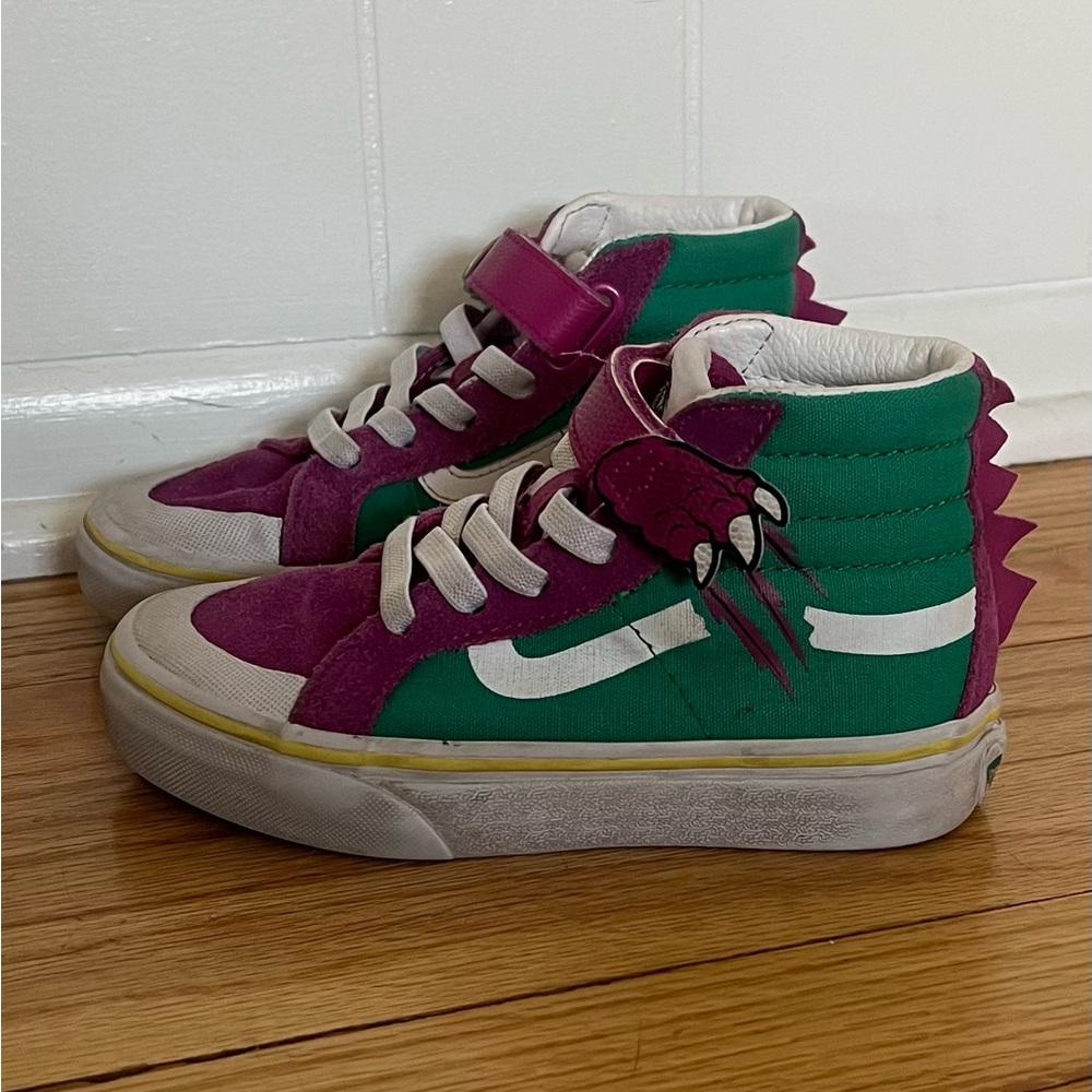 Vans Kids High-Top Dinosaur Sneakers 12 Toddler
